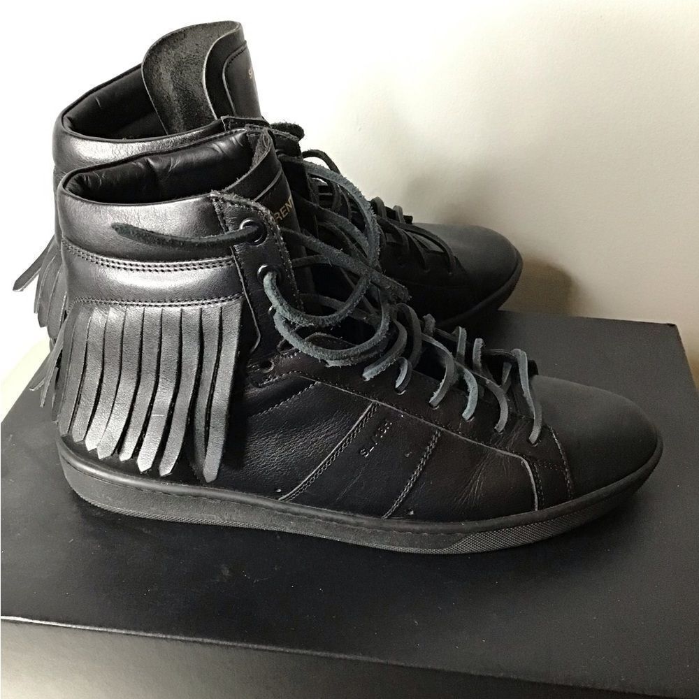 Saint Laurent Black High-Top Athletic Shoes Women’s 9